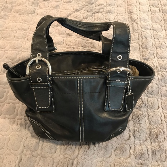 Coach Handbags - Black Leather Coach Hobo